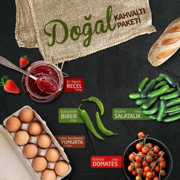 Doğal Kahvaltı Paketi Mutlu Sebzeler